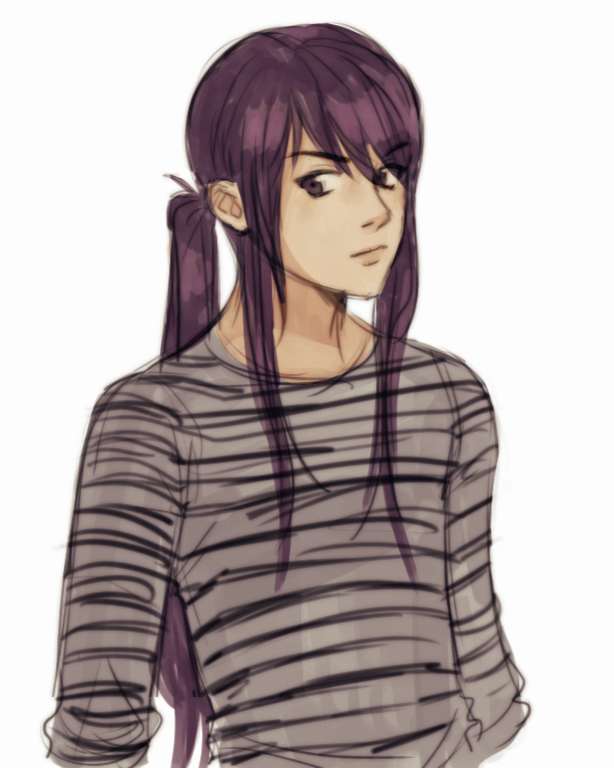 yuri sketch, digital.